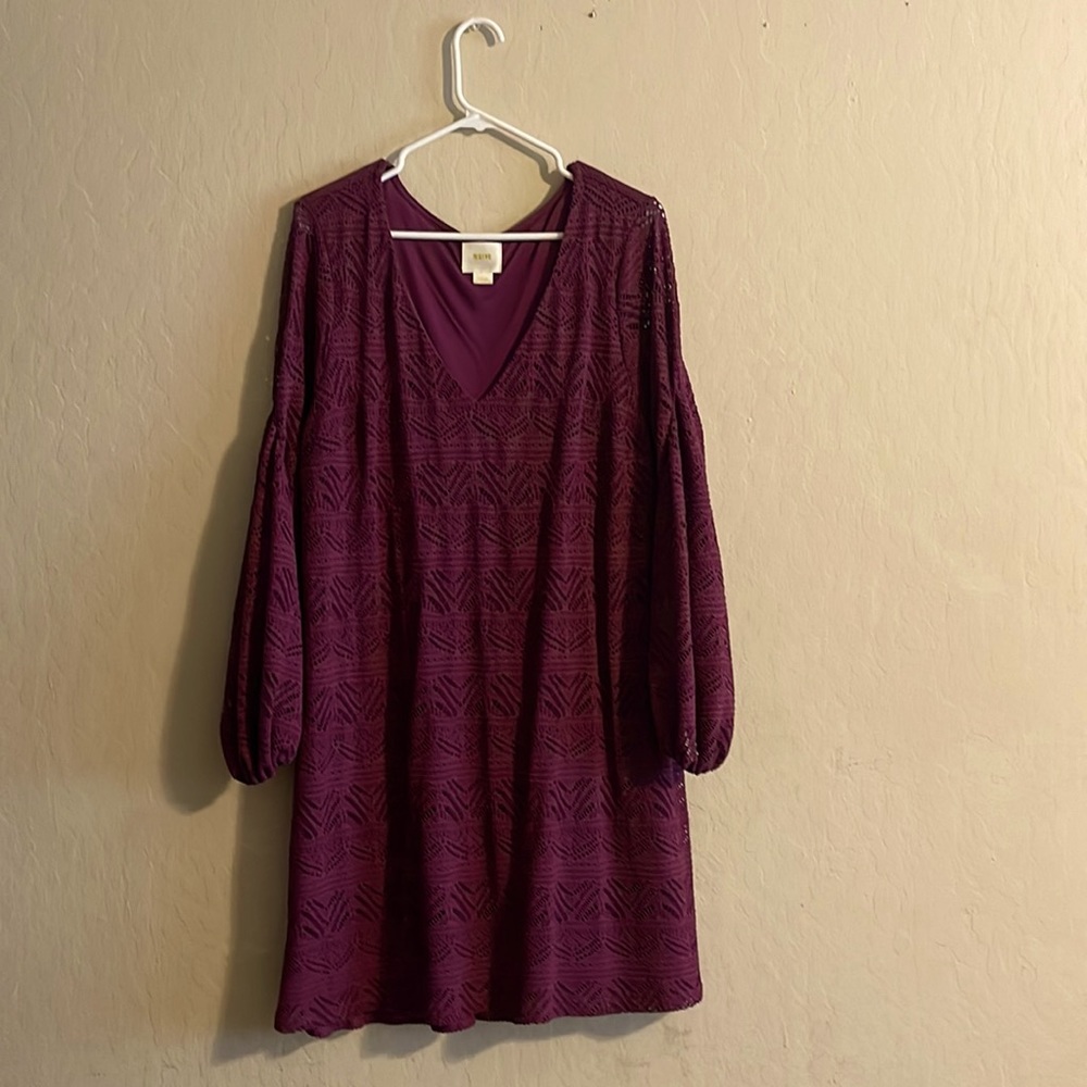 Purple Crochet Maeve Dress from Anthropologie